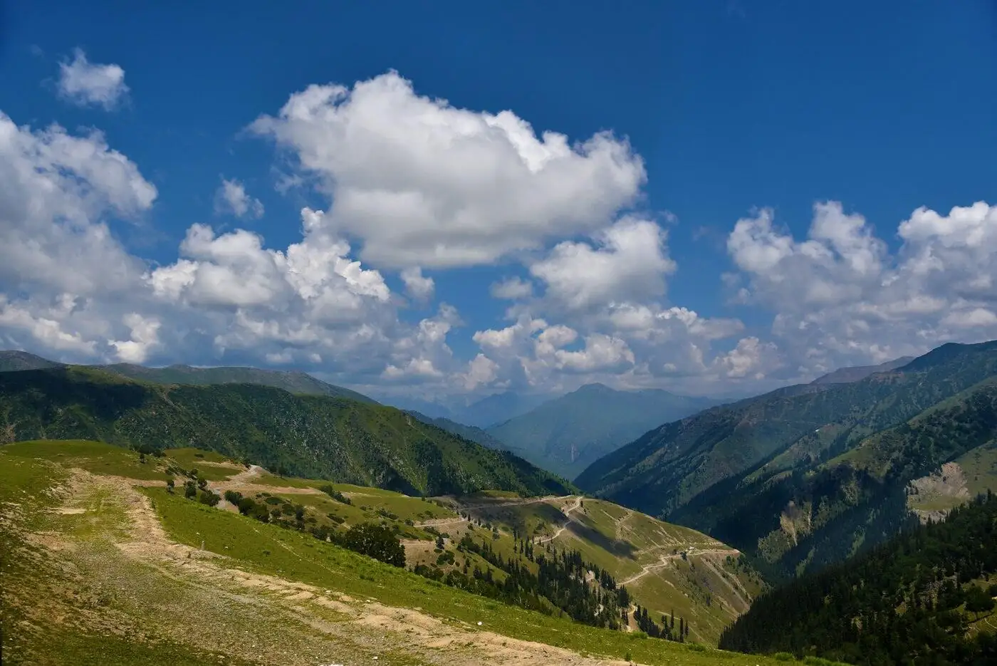The Kashmir valley landscape where pashmina's story begins.